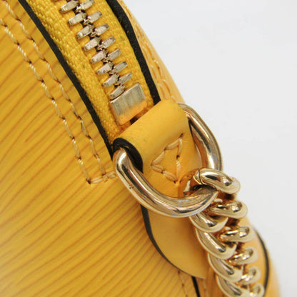Louis Vuitton Alma Chain Handbag Epi Leather, Yellow, Leather, Shoulder Bag