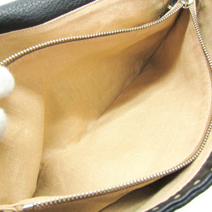 Fendi Selleria Messenger Bag Leather, Black, Leather, Shoulder Bag