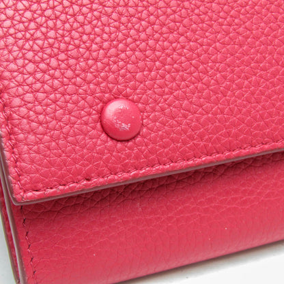 Celine Multifunction Flap Wallet Leather, Pink, Leather, Wallet