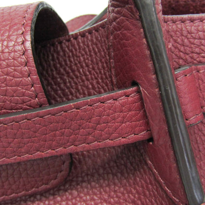 Celine Big Bag Smooth Leather, Burgundy, Leather, Handbag