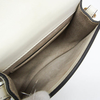 Chloe Nile Crossbody Bag Leather, Beige, Leather, Shoulder Bag