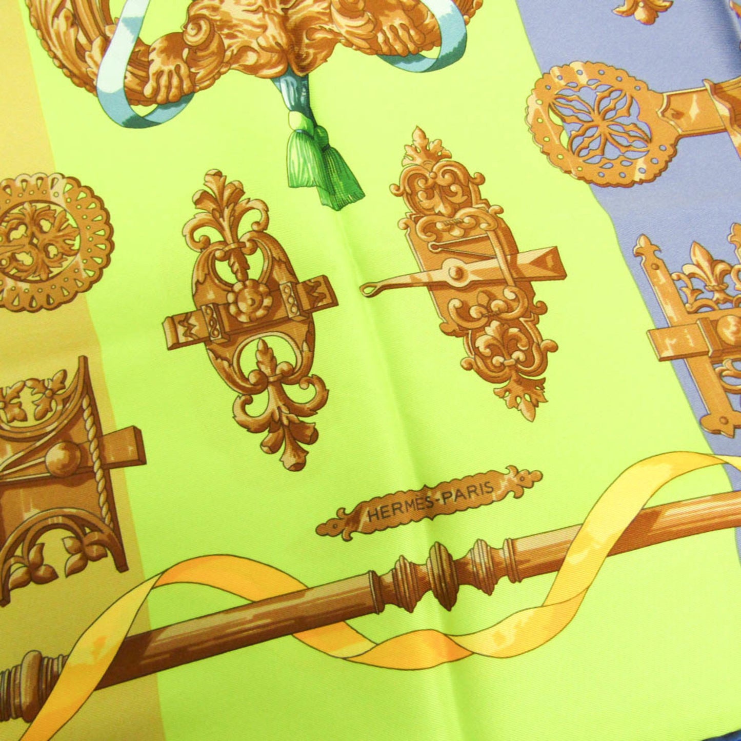 Hermes Carré 70 Cotton, Multicolour, Silk, Scarf