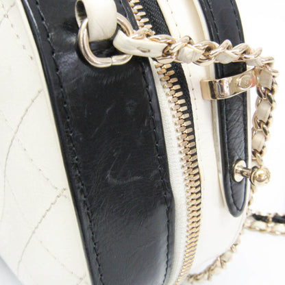 Chanel Vanity Case Bag Quilted Crumpled Calfskin, Black, Leather, Shoulder Bag