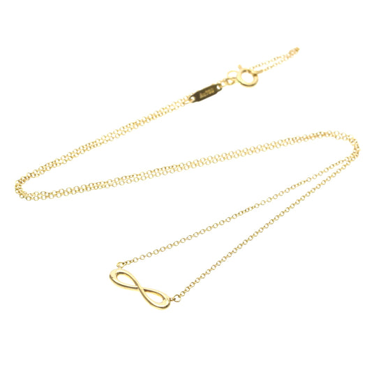 Tiffany & Co. Infinity Pendant Necklace 18K Rose Gold, Gold, Pink Gold, Necklace