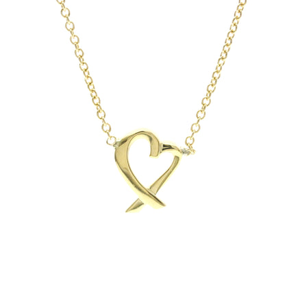 Tiffany & Co. Paloma Picasso Loving Heart Ring 18K Yellow Gold, Gold, Yellow Gold, Necklace