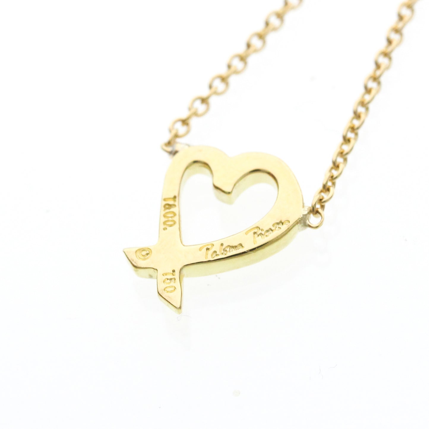 Tiffany & Co. Paloma Picasso Loving Heart Ring 18K Yellow Gold, Gold, Yellow Gold, Necklace