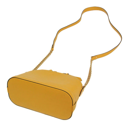 Louis Vuitton Alma Chain Handbag Epi Leather, Yellow, Leather, Shoulder Bag