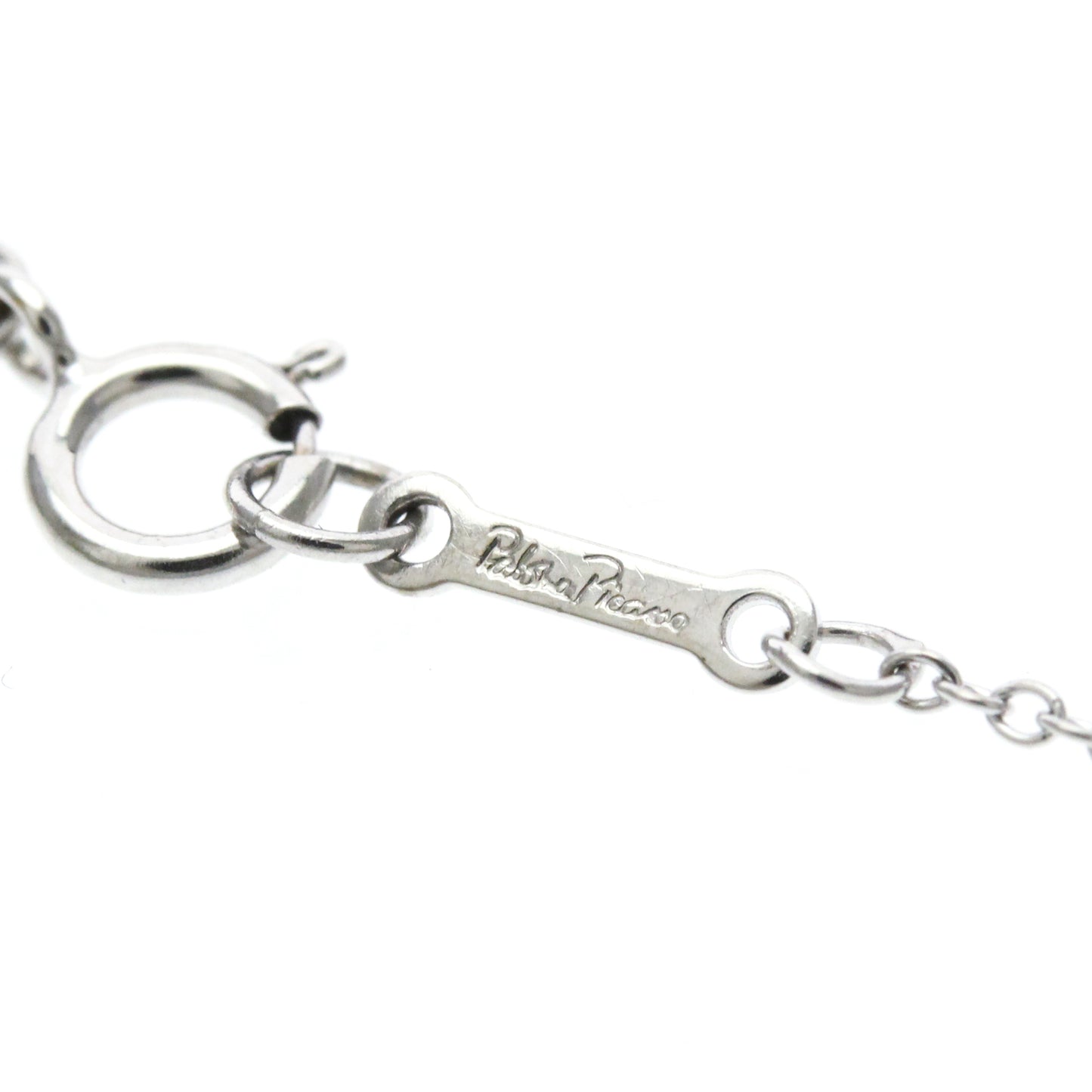 Tiffany & Co. Etoile Cross Pendant Necklace 18K White Gold with Diamonds, Silver, White Gold, Necklace