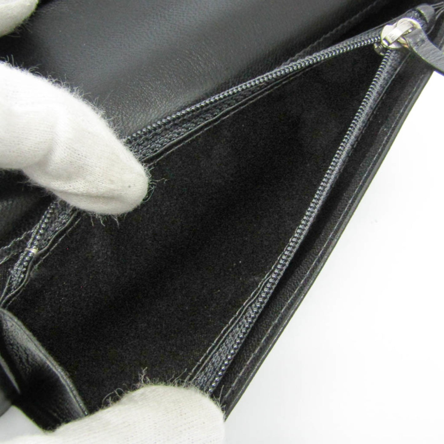 Chanel Lucky Symbols Yen Wallet Embossed Quilted Leather, Black, Leather, Wallet