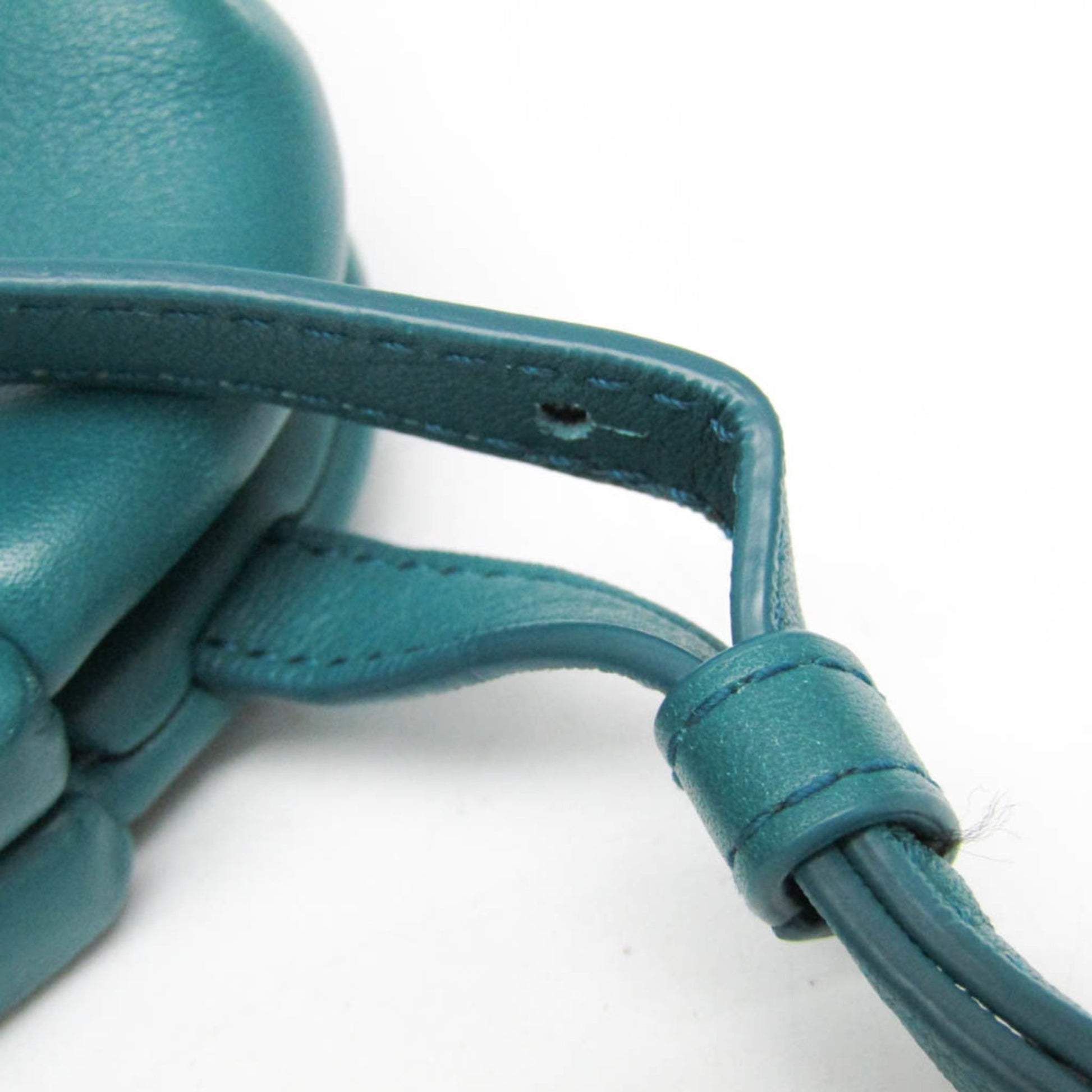 Bottega Veneta Point Shoulder Bag Leather, Green, Leather, Shoulder Bag