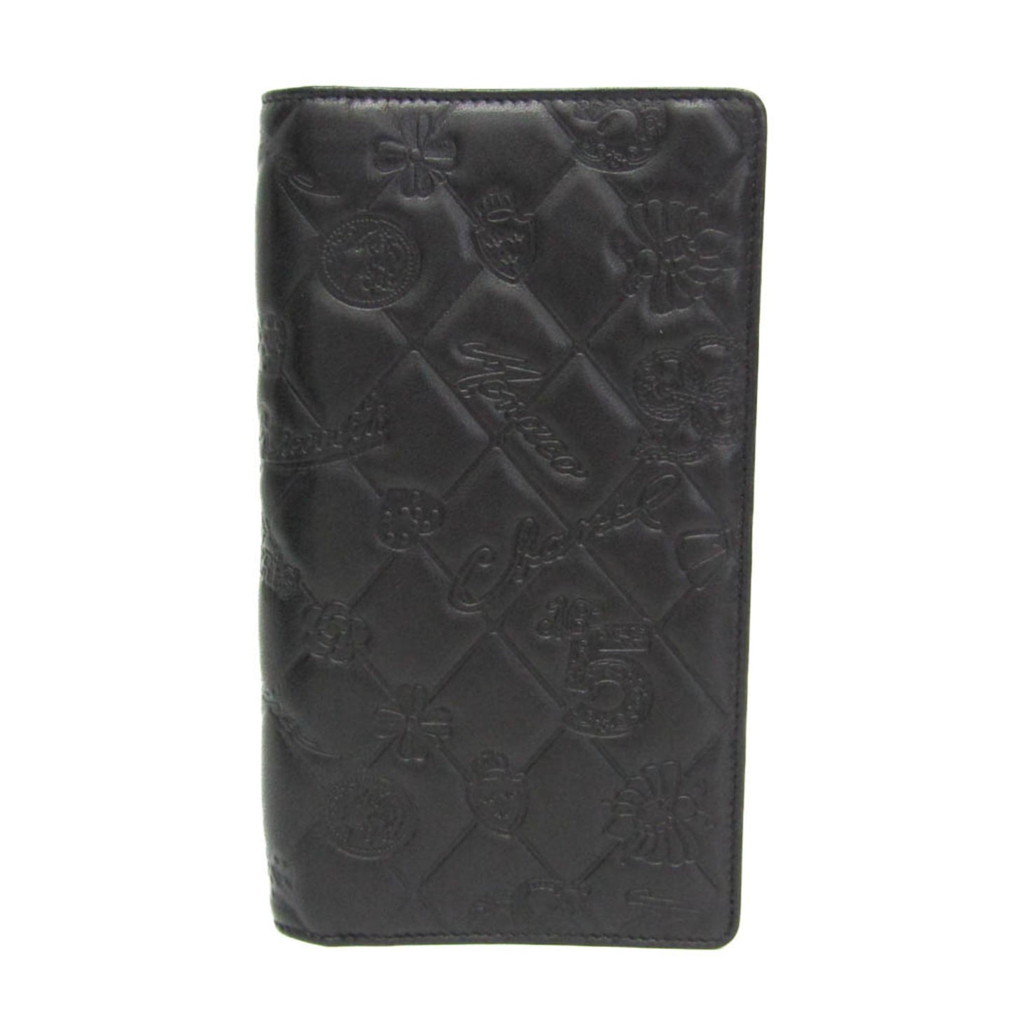 Chanel Lucky Symbols Yen Wallet Embossed Quilted Leather, Black, Leather, Wallet
