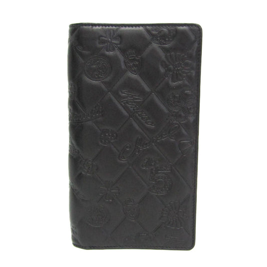 Chanel Lucky Symbols Yen Wallet Embossed Quilted Leather, Black, Leather, Wallet