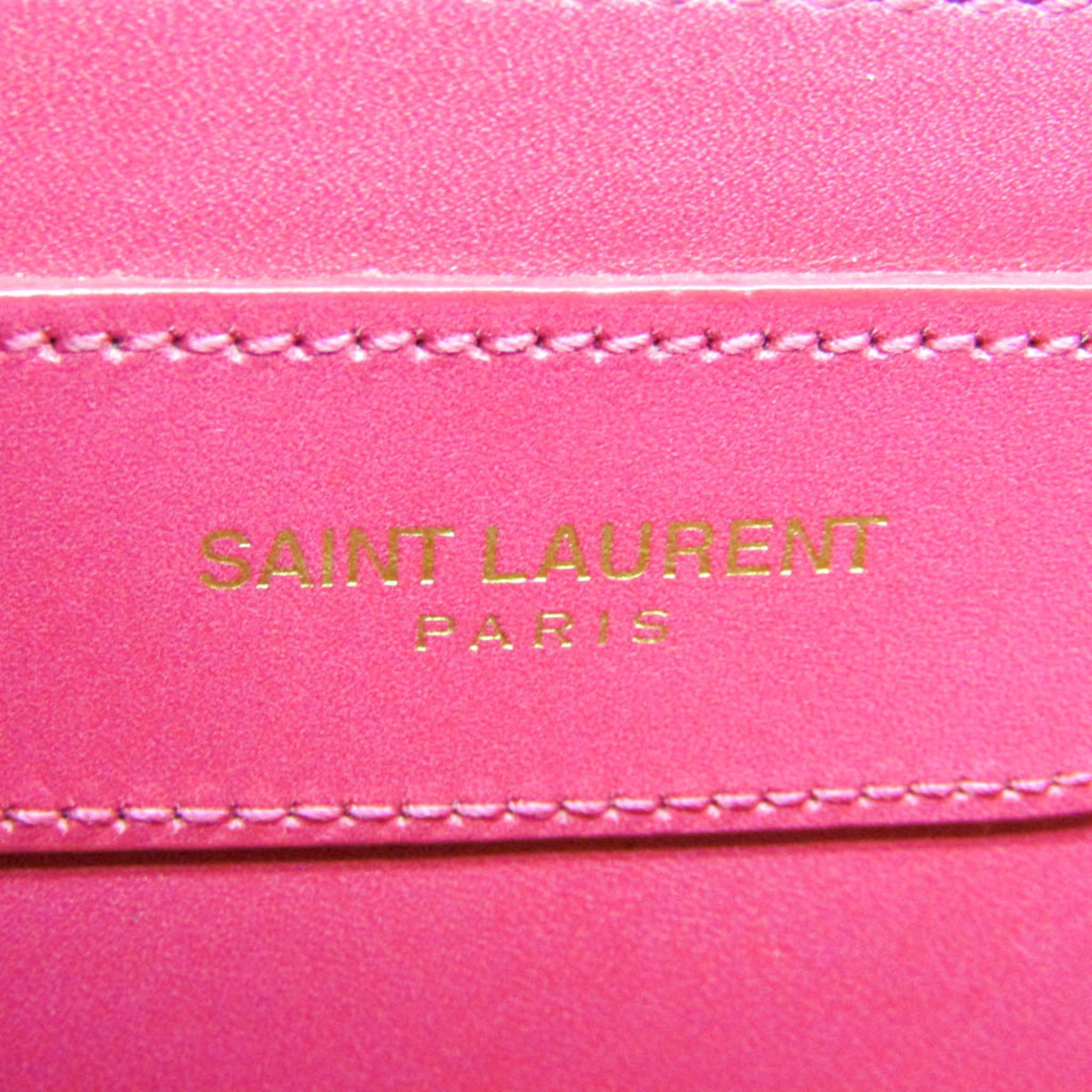 Saint Laurent Vintage Shoulder Bag Leather, Pink, Leather, Shoulder Bag
