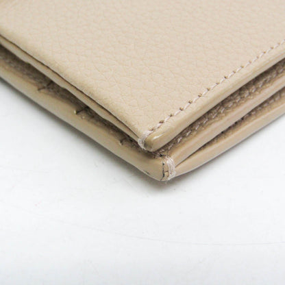 Saint Laurent Sac De Jour Souple Card Case Leather, Beige, Leather, Wallet