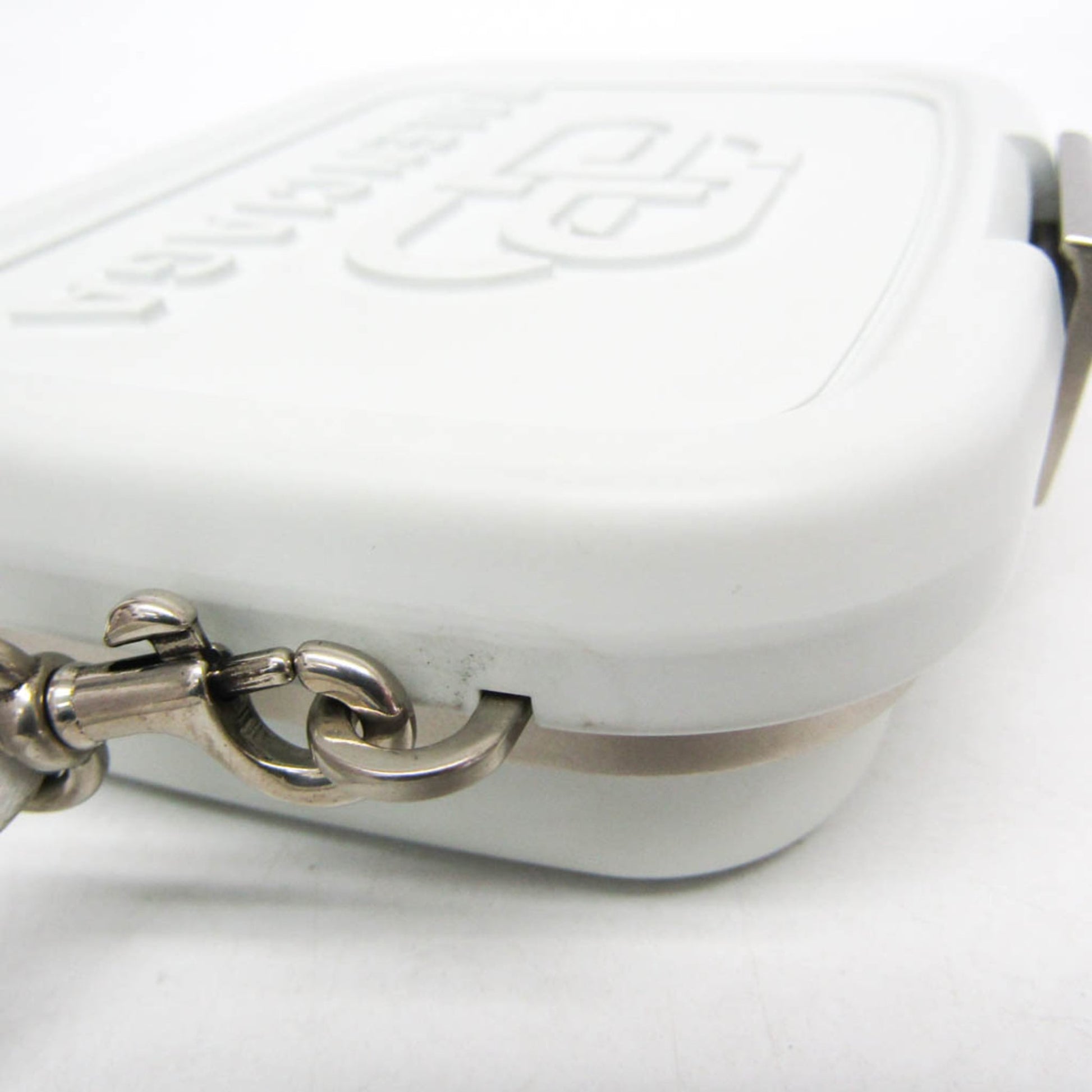 Balenciaga Logo Lunch Box Bag Plastic, White, Plastic, Shoulder Bag