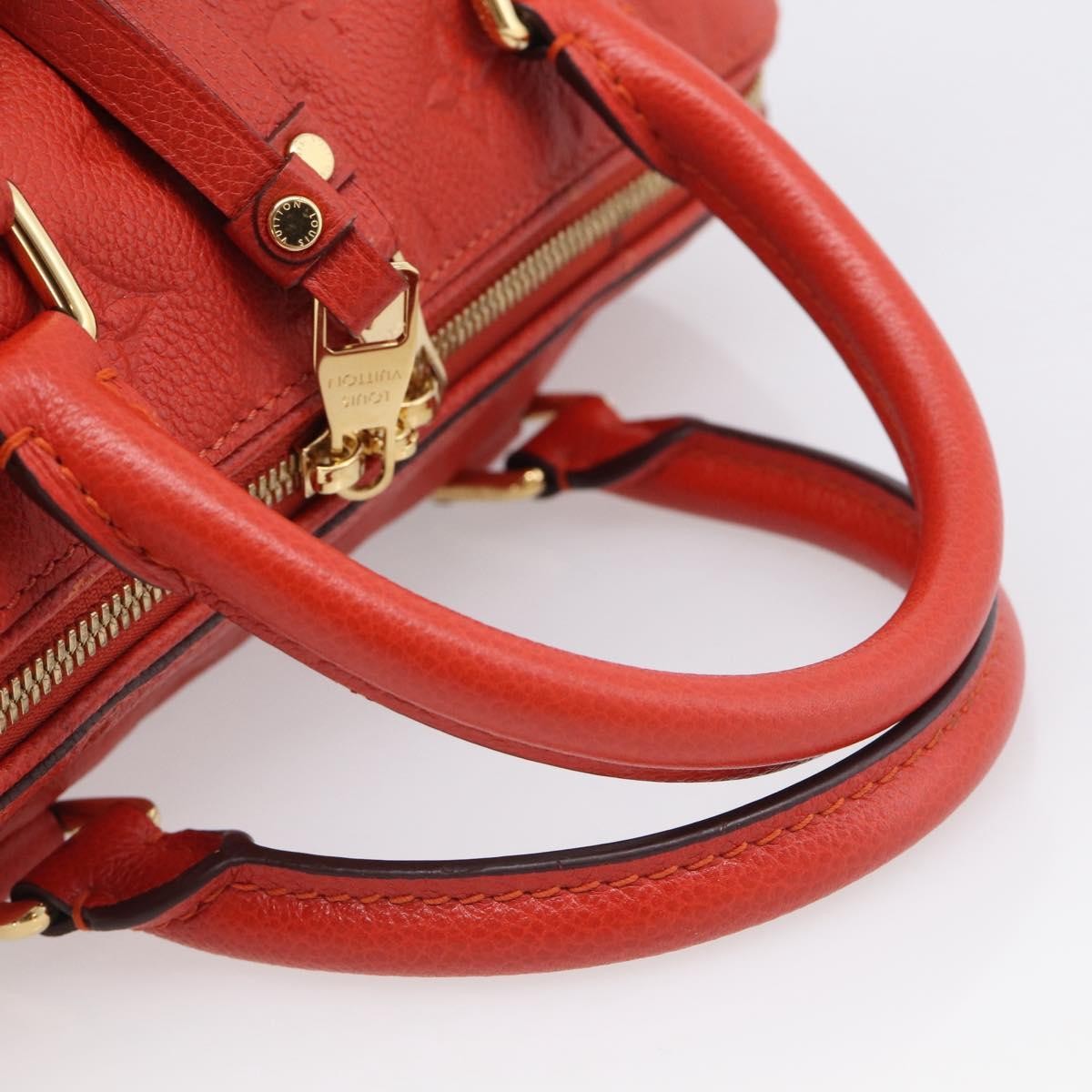 Louis Vuitton Speedy Bandouliere Monogram Empreinte Leather, Red, Leather, Handbag
