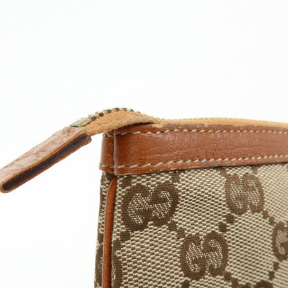 Gucci Zip Wristlet GG Canvas, Beige, Canvas, Clutch