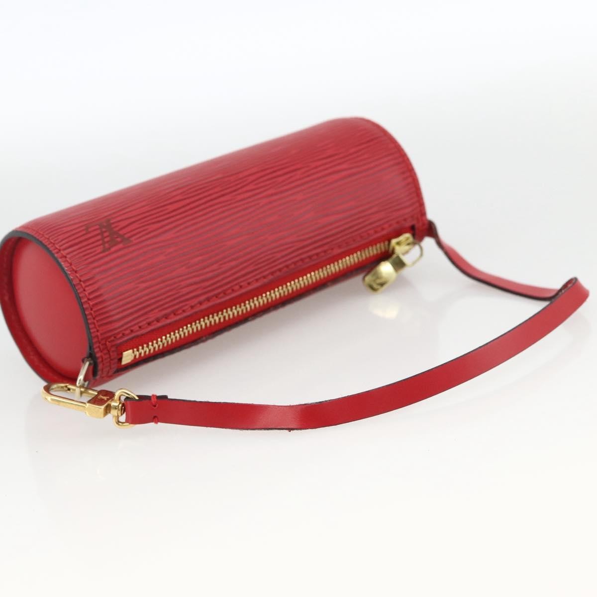 Louis Vuitton Soufflot Pochette Epi Leather, Red, Leather, Clutch