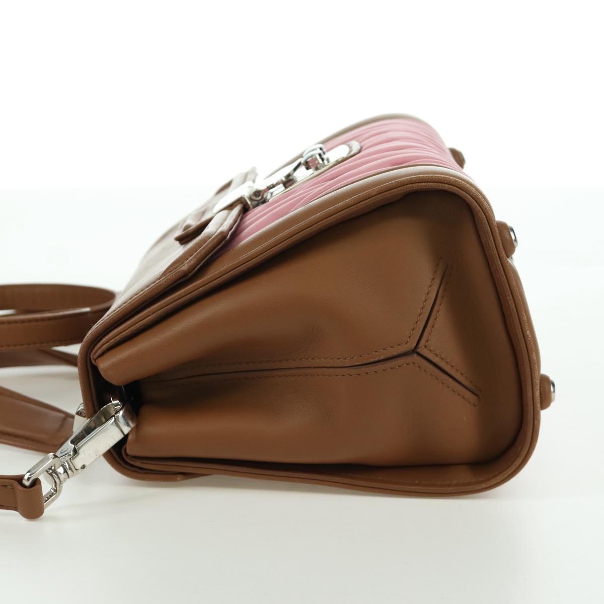 Miu Miu Convertible Top Handle Satchel Matelasse Leather, Pink, Leather, Handbag
