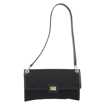 Salvatore Ferragamo Shoulder Bag Canvas, Black, Canvas, Shoulder Bag