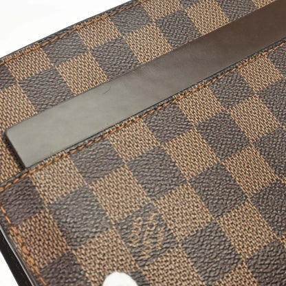Louis Vuitton Pochette Saint Louis Damier, Brown, Canvas, Clutch