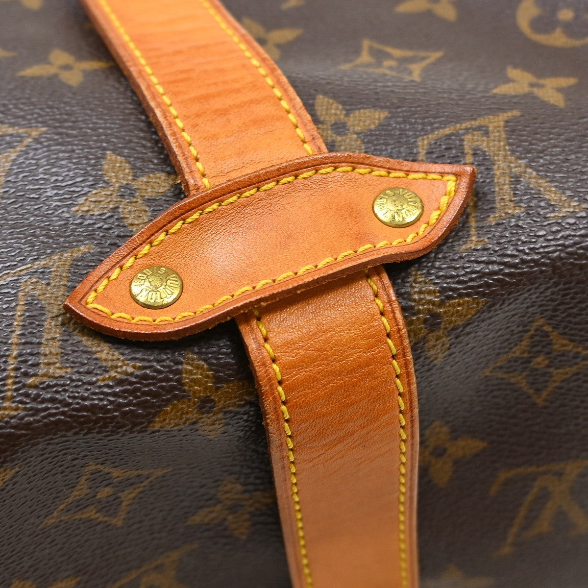 Louis Vuitton Saumur Monogram, Brown, Canvas, Shoulder Bag