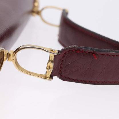 Celine Shoulder Leather, Burgundy, Leather, Shoulder Bag