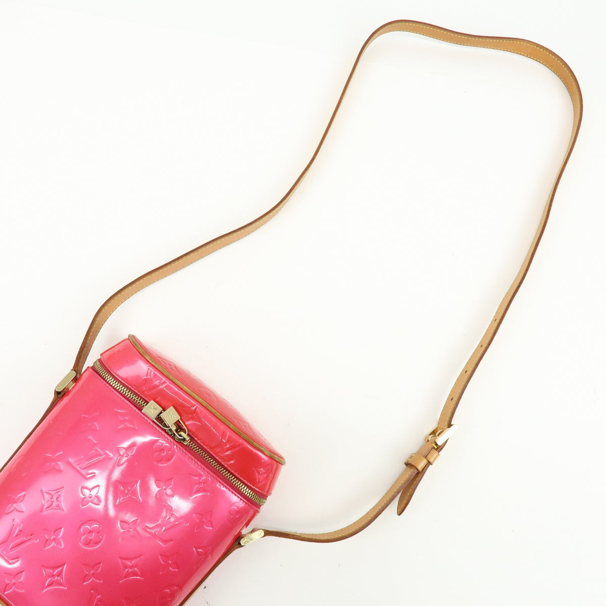 Louis Vuitton Sullivan Monogram Vernis, Pink, Patent Leather, Shoulder Bag