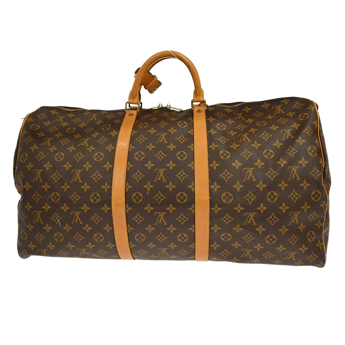 Louis Vuitton Keepall Monogram, Brown, Canvas, Travel Bag