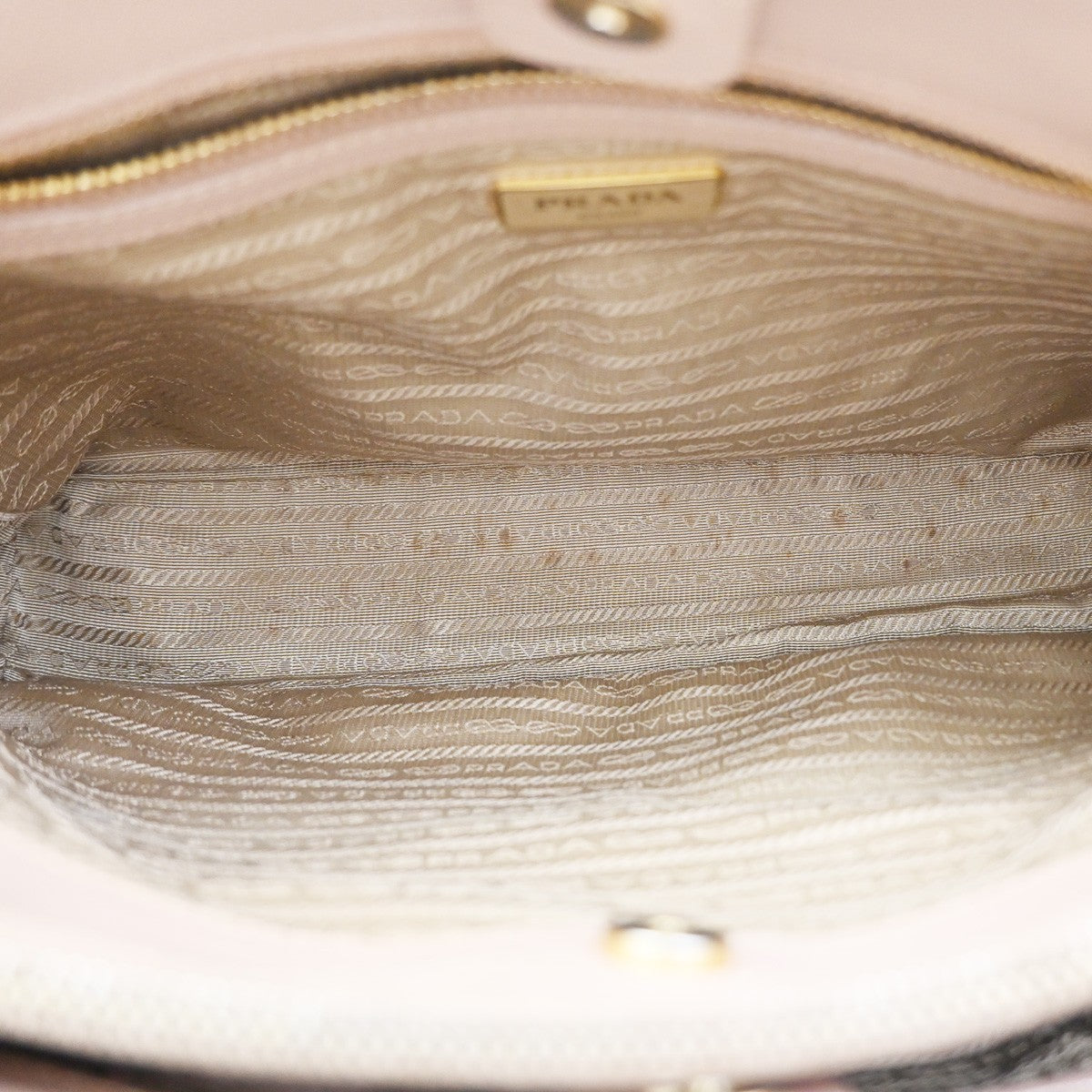 Prada Gardener's Saffiano Leather, Pink, Leather, Tote Bag