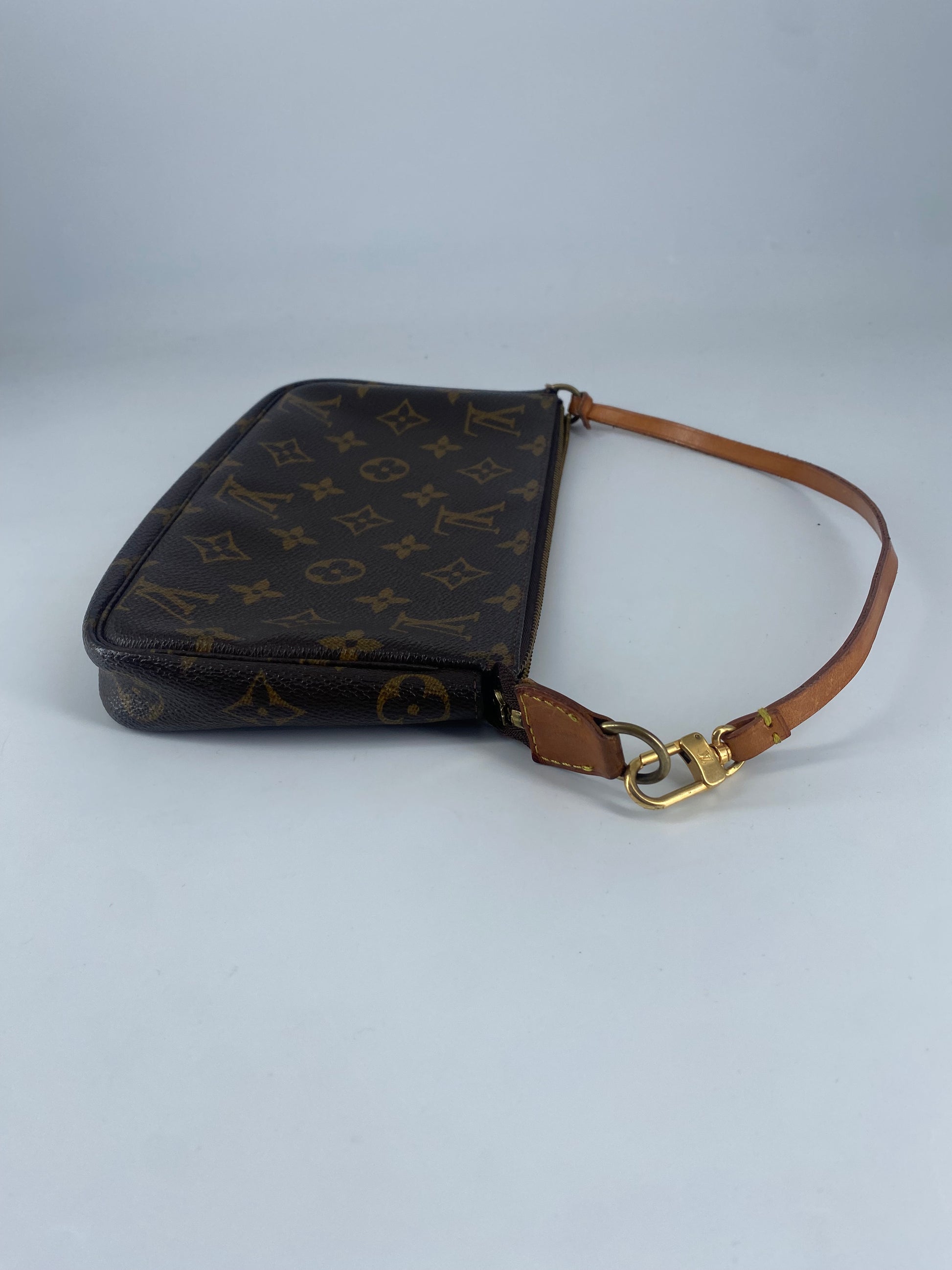 Louis Vuitton Pochette Accessoires Monogram Canvas, BROWN, CANVAS, Bag
