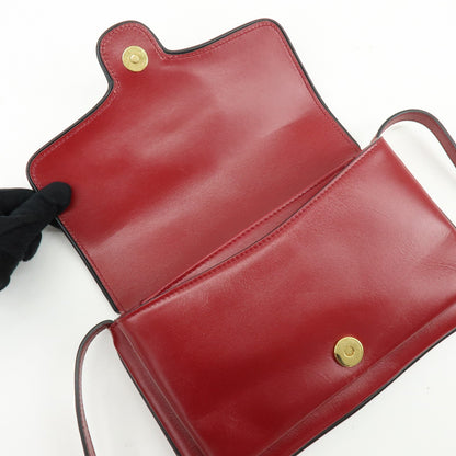 Gucci Arli Leather, Red, Leather, Shoulder Bag