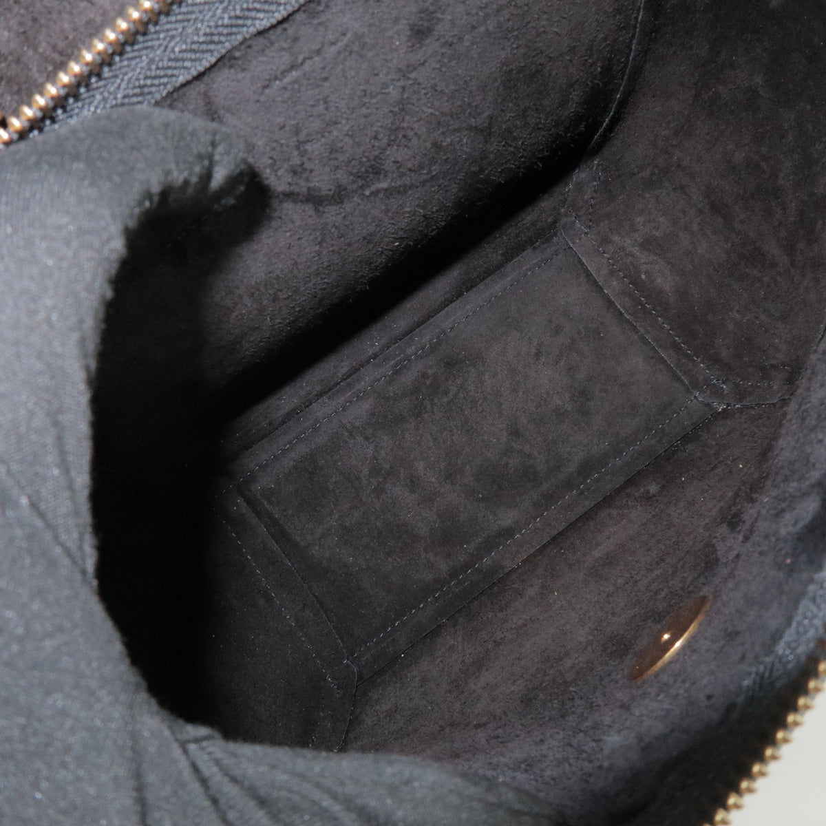 Celine Belt Textured Leather, Black, Leather, Handbag