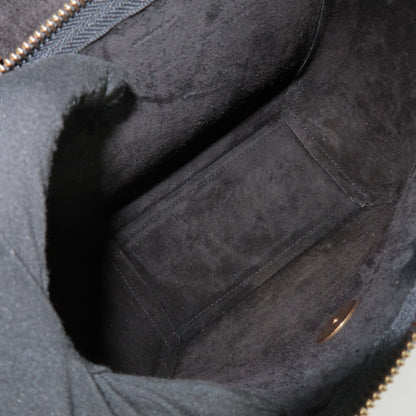 Celine Belt Textured Leather, Black, Leather, Handbag