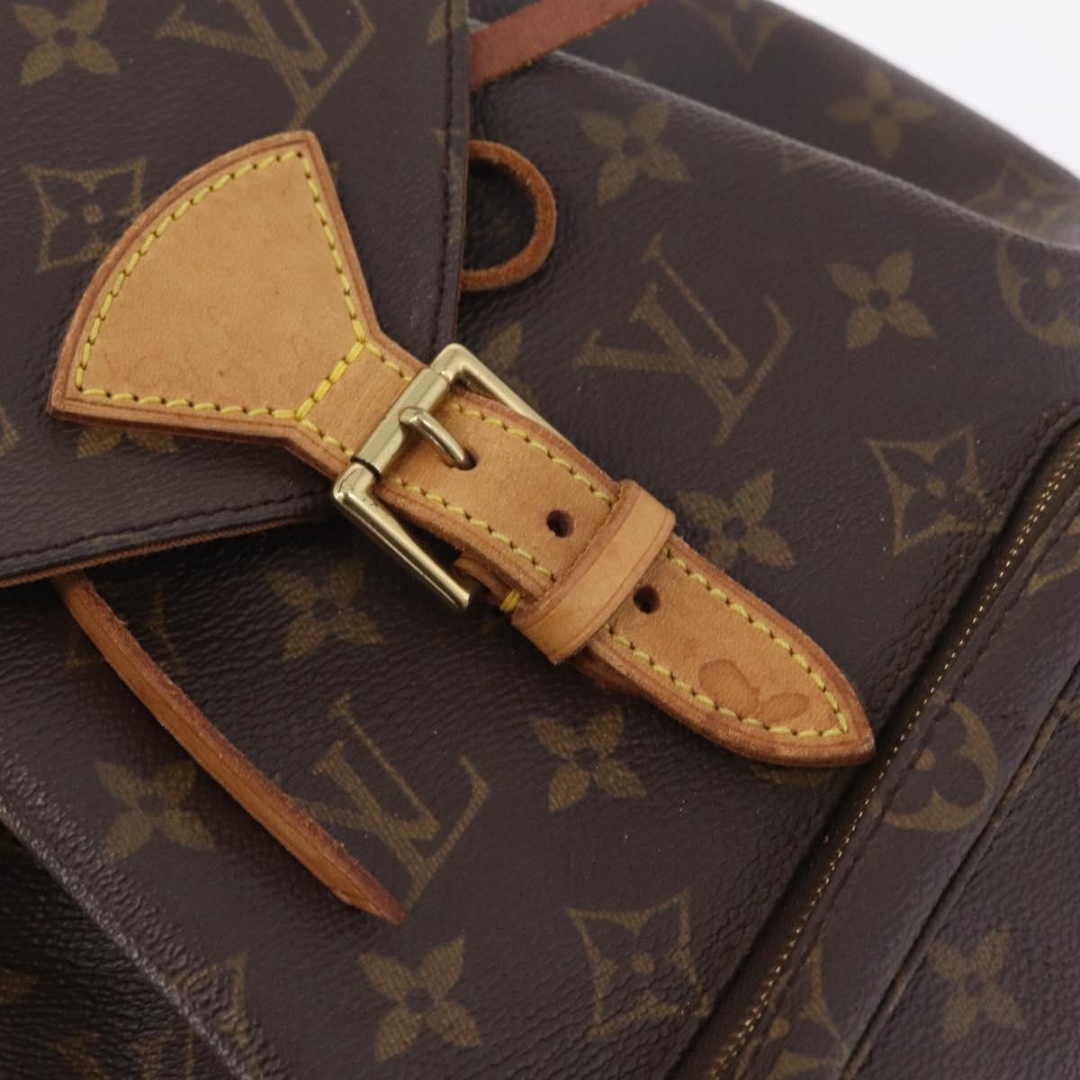 Louis Vuitton Vintage Montsouris Monogram Canvas, Brown, Canvas, Backpack