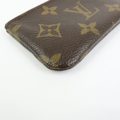 Louis Vuitton Key Monogram Canvas, Brown, Canvas, Clutch