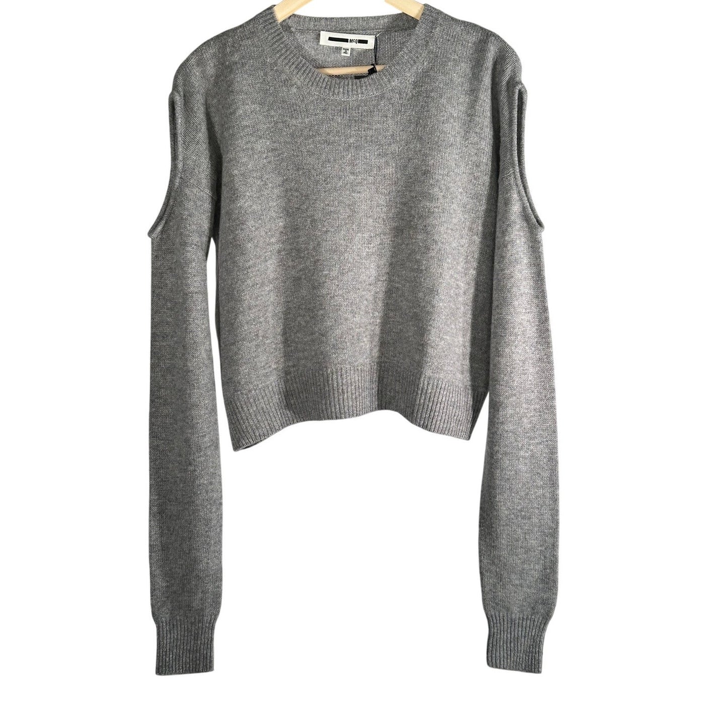 ALEXANDER MCQUEEN Cold Shoulder Wool Sweater