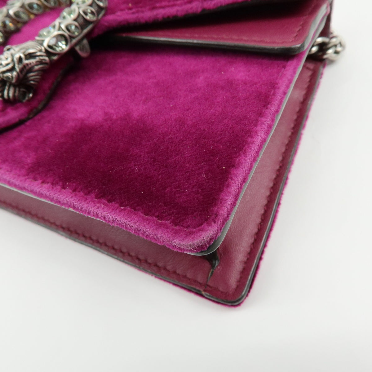 Gucci Dionysus Velvet, Purple, Velvet, Handbag