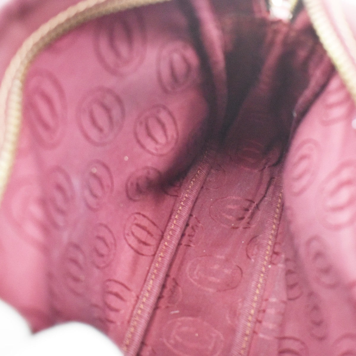 Cartier Must de Cartier Leather, Red, Leather, Shoulder Bag