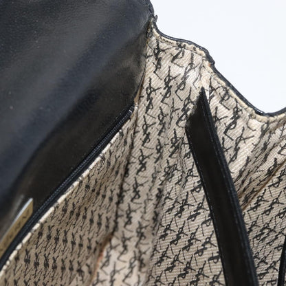 Saint Laurent Vintage Leather, Black, Leather, Shoulder Bag