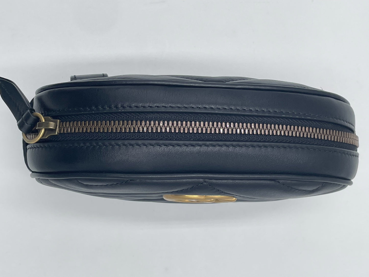 Gucci Gucci Marmont Black leather, BLACK, LEATHER, Handbag