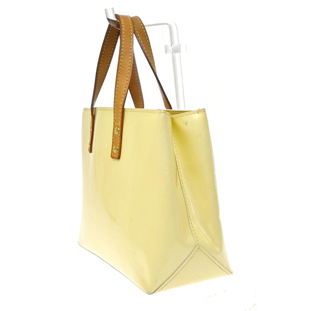 Louis Vuitton Robert Wilson Reade Vernis, Yellow, Patent Leather, Tote Bag