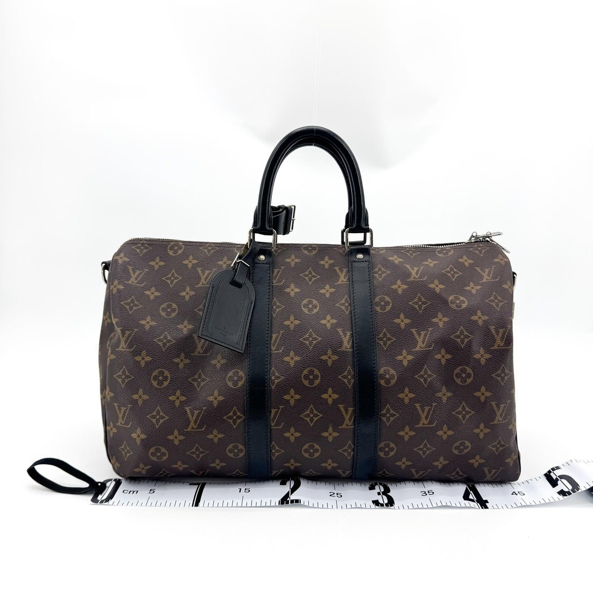 Louis Vuitton Keepall Bandouliere Macassar Monogram Canvas, Brown, Canvas, Travel Bag