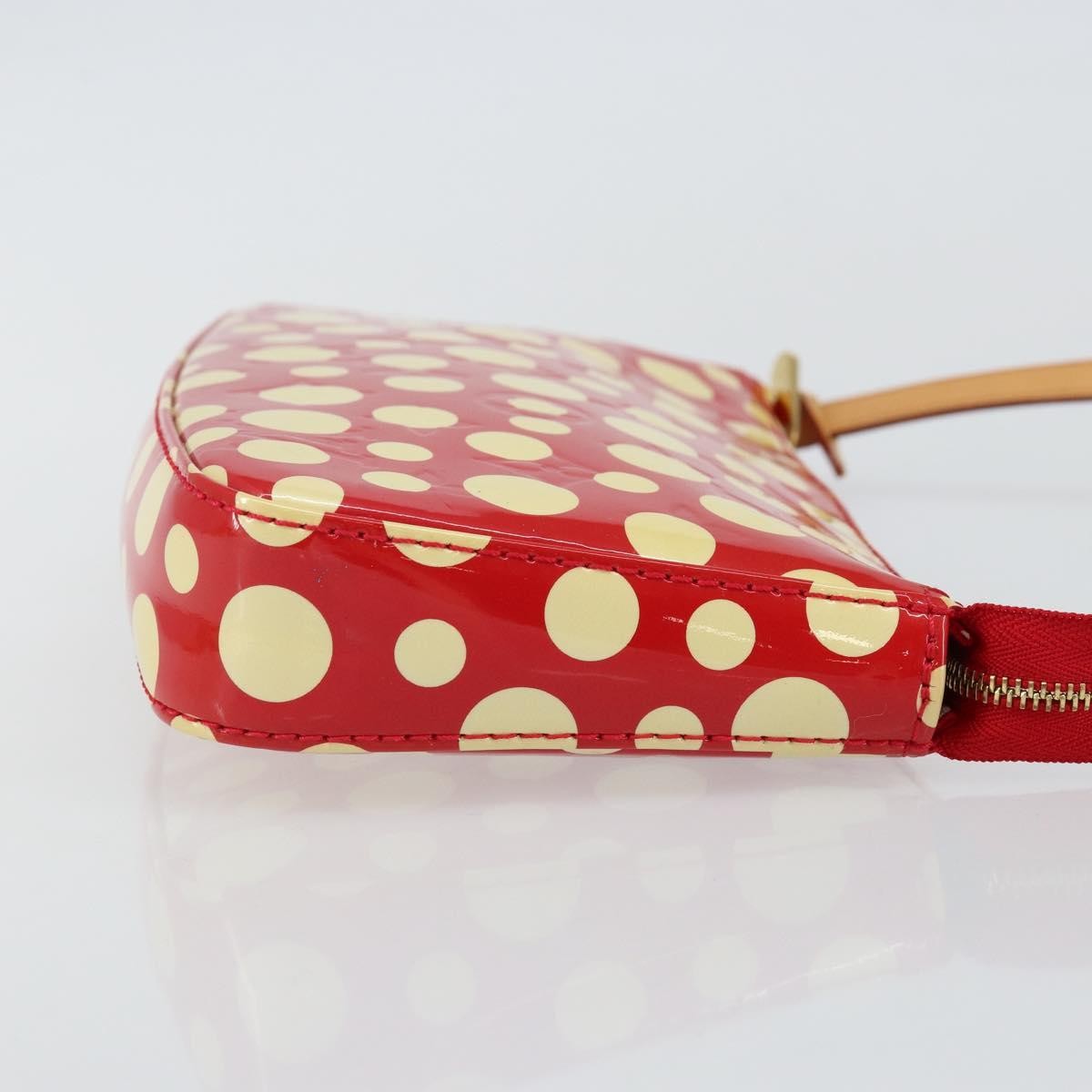 Louis Vuitton Pochette Accessoires Yayoi Kusama Painted Dots Monogram vernis, Red, Patent Leather, Clutch
