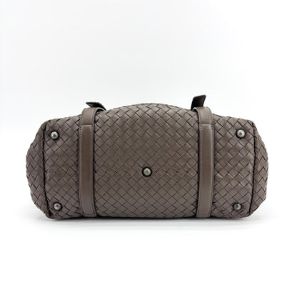 Bottega Veneta Montaigne Handle Intrecciato Nappa, Brown, Other, Handbag