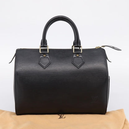 Louis Vuitton Speedy Epi Leather, Black, Leather, Handbag