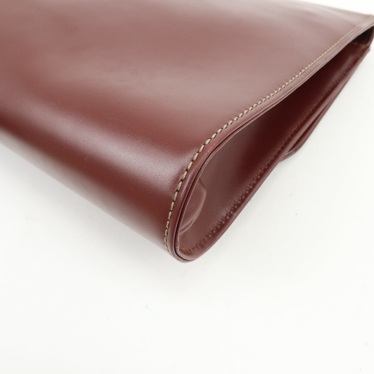 Cartier Must de Cartier Clutch Leather, Burgundy, Leather, Clutch