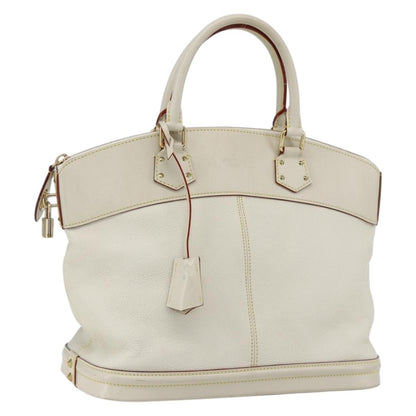Louis Vuitton Suhali Lockit Leather, White, Leather, Handbag