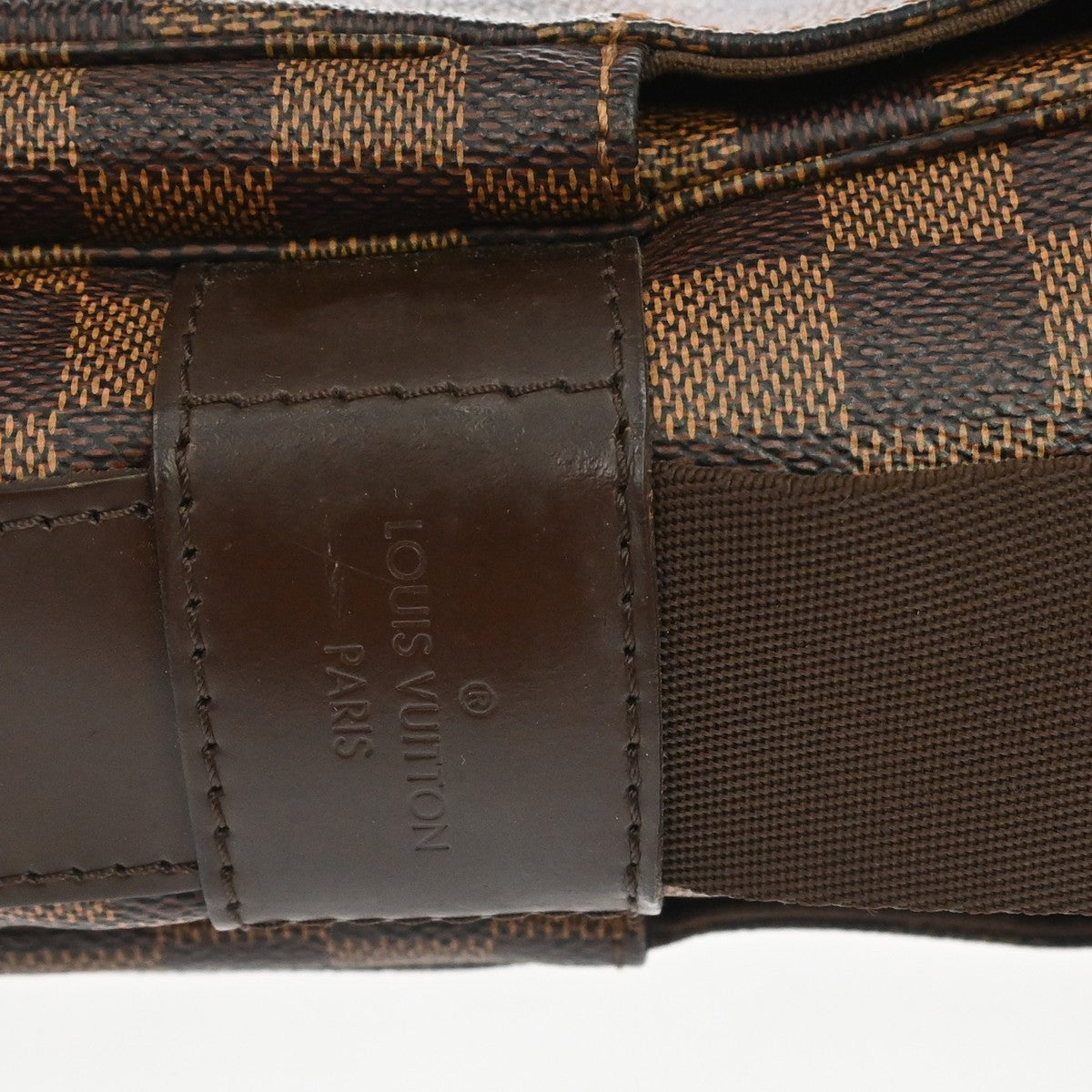 Louis Vuitton Naviglio Damier, Brown, Canvas, Handbag