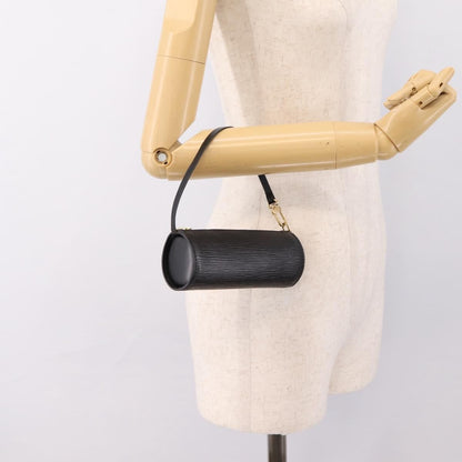 Louis Vuitton Soufflot Pochette Epi Leather, Black, Leather, Clutch